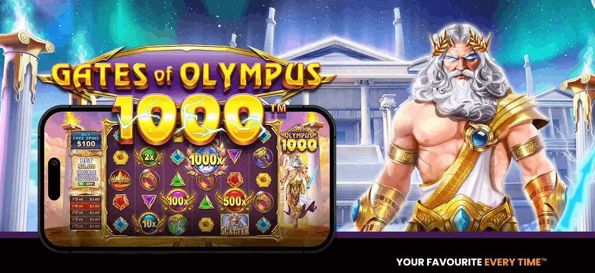 Gates of Olympus 1000 slot van Pragmatic Play